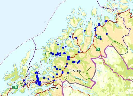 7.2.3 Trekkelg Basert på antallet felte elg og antallet sett elg pr. jegerdag, er elgstammen i Midt-Troms i 2014 på samme nivå som på midten av 1990-tallet.