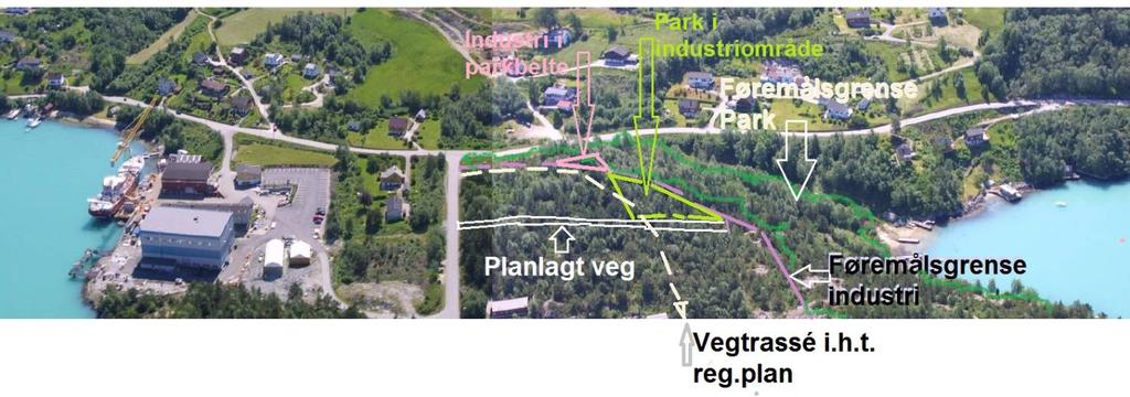 Det har blitt forsømt å tildele byggjegrense i alle byggjeområdet i reg.plan. Det er difor viktig å klarere også dispensasjon frå pbl. 1-8.