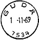 1923 GUDÅ Innsendt?? Registrert brukt 18 I 39 TK Stempel nr. 3 Type: HJ-SA Utsendt 07.12.