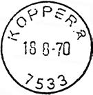 ? Stempel nr. 2 Type: SL Fra gravør 06.02.1912 KOPPERAAEN Innsendt 28.01.