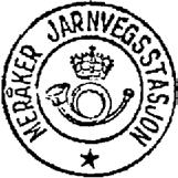 1922 i stedet for det tidligere poståpneri. Navnet ble fra 02.03.1934 endret til MERÅKER JARNVEGSSTASJON.