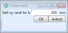 Versjon 1.6 ISY Design Eller: Velg tverrsnittstypen Generell. Her kan alle tverrsnittskoordinatene manipuleres direkte, enten numerisk (venstre figur under) eller grafisk.