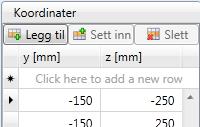 Merk: Hvis du går direkte fra en predefinert tverrsnittstype til Generell, beholdes geometrien fra den forhåndsdefinerte typen. 4. Velg armeringsmateriale. 5. Legg inn lengdearmering.