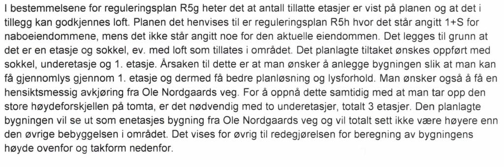 Side 4 mener at TU skal regnes ut på grunnlag av det samlede bruksareal (BRA) - noe som i følge ham gir TU = 60%. Dette mener han er langt ut over det man bør gi dispensasjon for.