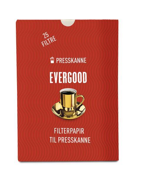 Evergood filterpapir presskanne Kaffefiler tilpasset presskanne.