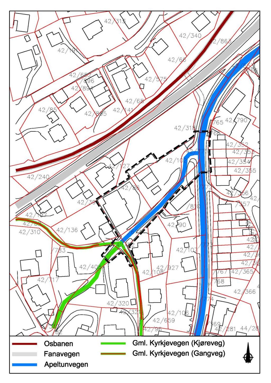 Del 2 Ferdselsårer Fanavegen ligger i dag omtrent der den gamle bygdevegen fra Nesttun til Rå gikk. Et lite stykke av kirkevegen (Gml.