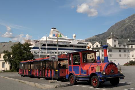 Tidsforbruk besøk: 60 0,5 time Destinasjon Eidfjord AS For individuelle: Ved cruiseanløp (se www.visiteidfjord.no) kr 20 p.p. TROLLTOGET 1 times rundtur i Eidfjord sentrum ved gruppebestilling og cruiseanløp.