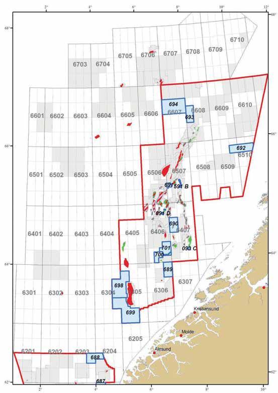 10 LETING OG FUNN konsesjonsrunde. 695 Lundin er valgt som operatør med en eierandel på 40 prosent. Spring Energy har 40 prosent og Petoro har 20 prosent i denne tillatelsen.