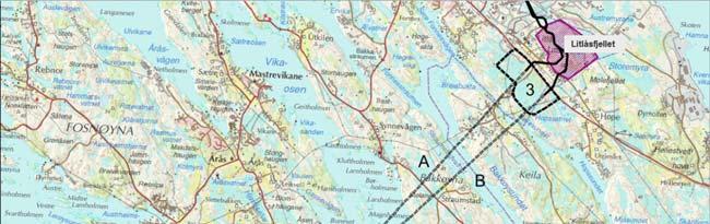 Figur 4-8 Friluftsområder i influensområdet på land Hoplandskvernene ligger 200-300 meter sør for rørtraseen øst for Hopland.
