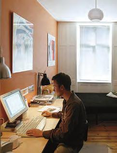 Hjemmekontoret I dag finnes det en PC i nesten alle boliger til arbeid og fritid. Det kan være vanskelig å finne en plassering som gir de beste lys- og arbeidsforhold.
