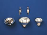 (5) Smalstrålende halogenpære 10-50 W. C: Lysdioder (LED). Fås i hvite og fargede utgaver.