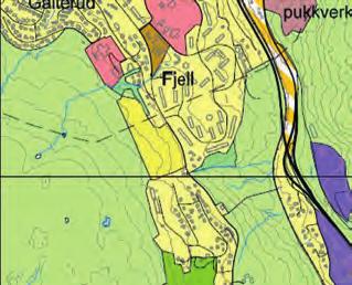 Boligområder 1. Boligområde øst for Fjell Gnr/Bnr: 23/16 og del av 22/16, 23/1 og 24/1 Dagens formål: LNF Foreslått formål: Boliger Arealstørrelse: ca.