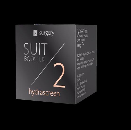 BOOSTER 2/hydrascreen SOOTHING ACTION Hydrascreen is a GLUCOSE DERIVATIVE extracted from yeast cells (Saccharomyces cerevisiae),