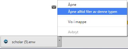 Fra Google Scholar til EndNote 1. Endre innstillingene for å sende referansene direkte til EndNote. Innstillinger Bibliografiadministrering EndNote. 2. Utfør et søk.