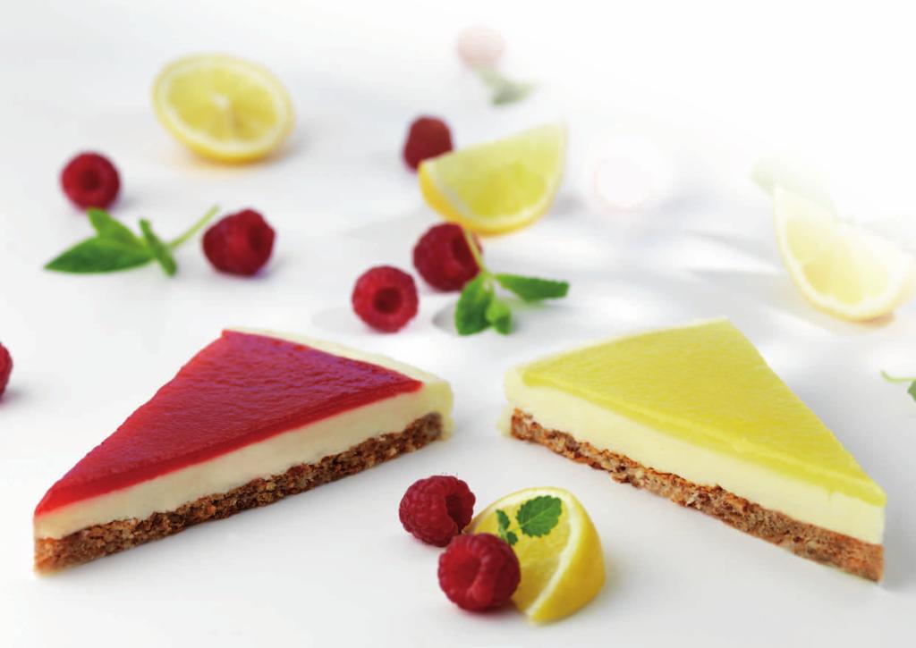 friske, freshe sommersmaker Cheesecake Lemon 6 1000g 12 stykker (oppdelt) : 1478510 Cheesecake Raspberry 6 1000g 12 stykker (oppdelt) : 1479302 Cheesecakes er blant verdens mest populære desserter.