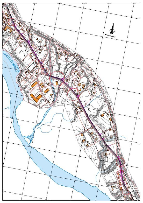 Detaljregulering for g/s-veg fra Flå stasjon til Heivegen- Planbeskrivelse 6 2 PLANOMRÅDET, EKSISTERENDE FORHOLD 2.