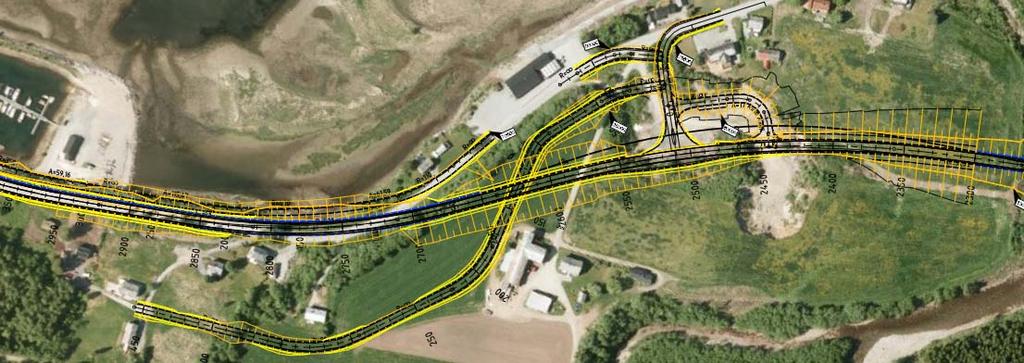 3. Bruløsning og ensidig busslomme: Fordeler Ulemper Trafikksikkerhet ++ Planfri kryssing for myke trafikanter. En avkjørsel mindre.