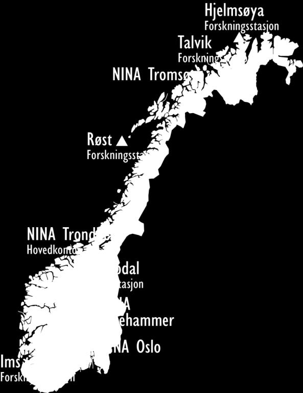 Norsk institutt for naturforskning Uavhengig stiftelse som forsker på natur og samspillet natur samfunn Ca 250