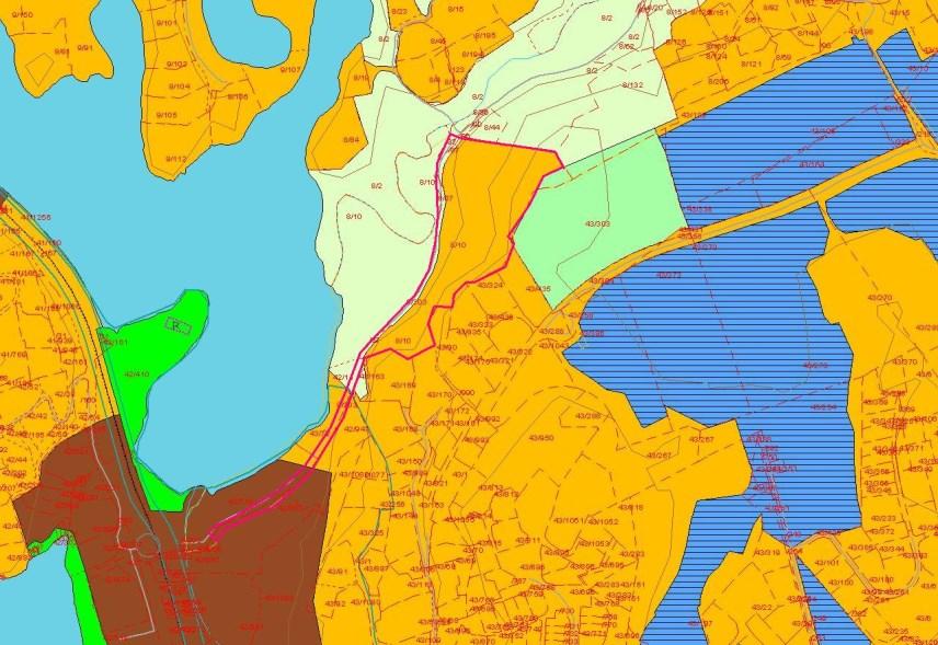 LNF-område Næringsareal Friområde Byggeområde Senterområde Figur3- Kommuneplan arealdel2006-2017 Da Komité for miljø og byutvikling hadde denne saken til behandling var det fremlagt planskisser fra