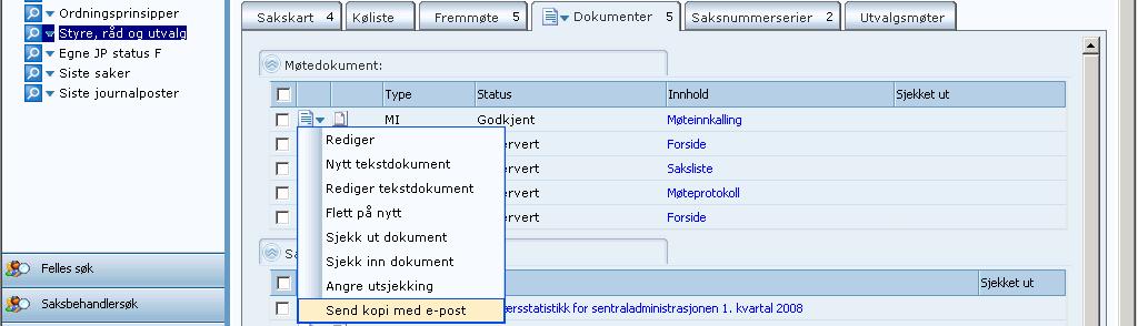 Outlook åpnes og møteinnkallingen legger seg som vedlegg i PDF-format. Velg mottakere av e- posten på vanlig måte.