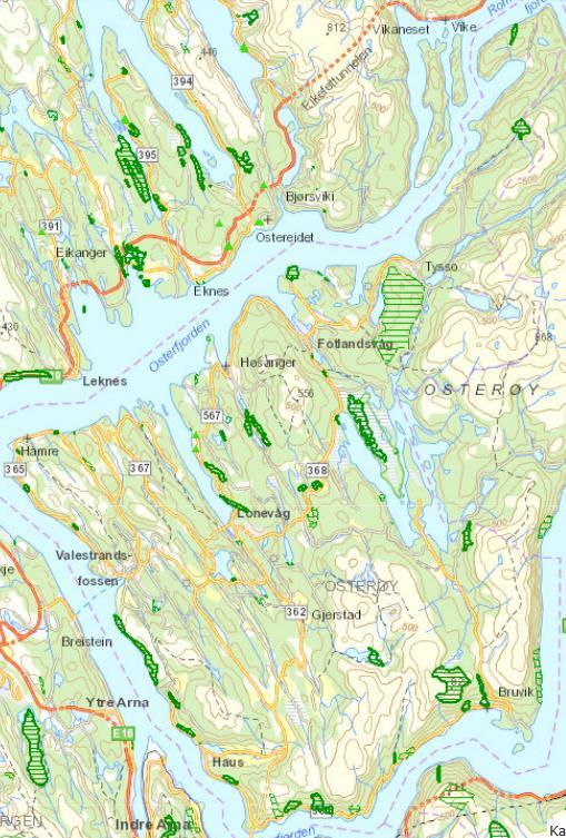 4.2 NATURMANGFALD Det er eit nasjonalt mål å stogge tapet av naturmangfald. Dette skal gjerast gjennom betre kunnskap og meir langsiktig arealplanlegging.