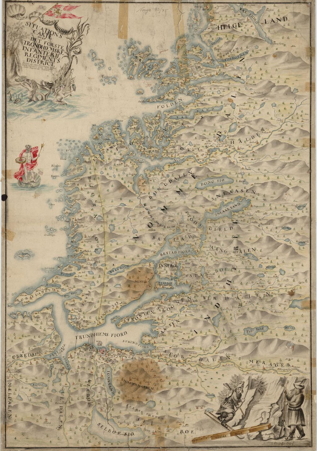 jaepien 1750. Gaaltije: Kartverket.