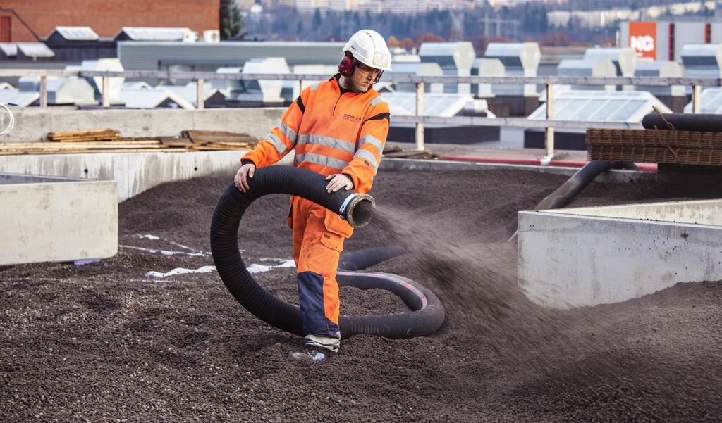 LECA I GRØNNE TAK Leca kan brukes på alle typer flate eller svakt hellende tak. Det er to hovedtyper grønne tak, ekstensive og intensive.