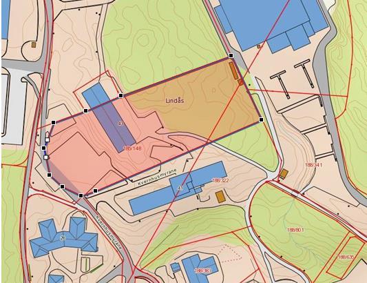 Alternativ 12 - eigedomane rundt og nord for rådhuset Området scorar høgt på fleire kriterium.