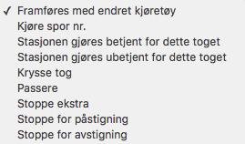 4.5.2 Mottakere Når du har trykket «Legg til mottakere» så vil alle mottakere som ble valgt ved innstilling av toget bli vist. Du kan legge til flere mottakere manuelt. 4.5.3 Funksjonalitet på strekning uten fjernstyring.