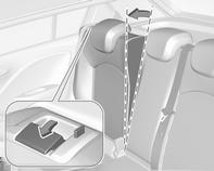 Bagasjerom Utvidelse av bagasjerommet Bakseteryggene kan låses i to posisjoner. Ved transport av store ting låses i loddrett posisjon.