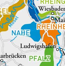 NAHE Nahe ligger vest om Rheingau og straks sør om Mosel dalen.