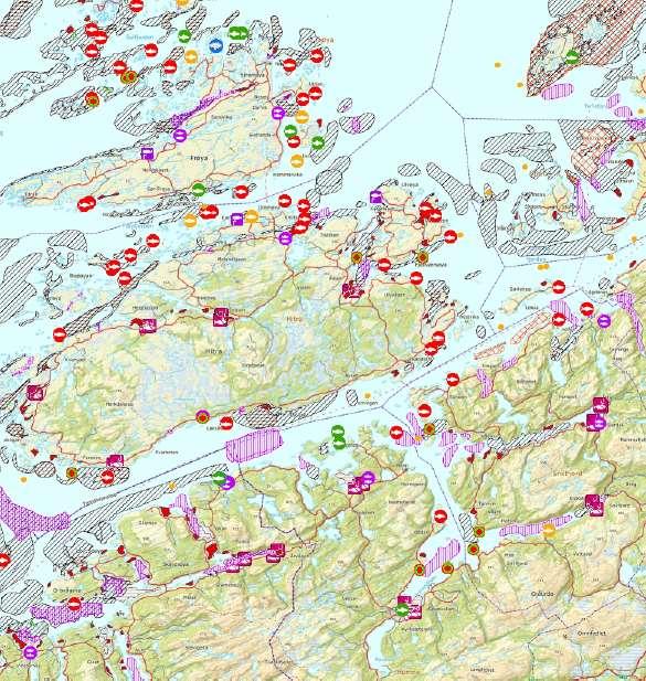 Utsnitt fra GisLink.no Her illustreres bl.