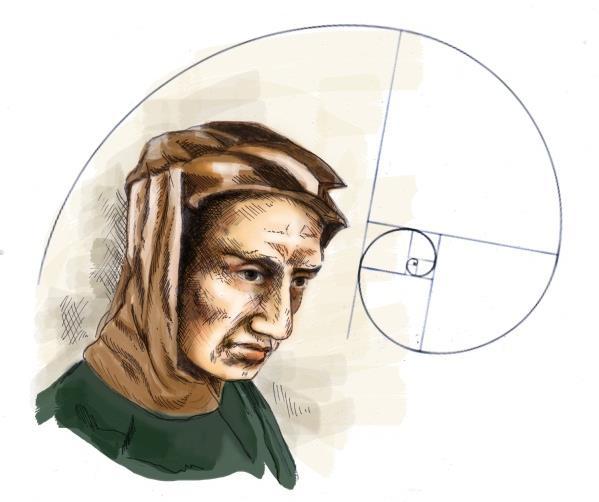Oppgave 8 (4 poeng) Fibonacci-tallene har fått navn etter Leonardo Fibonacci fra Pisa (ca. 1170 ca. 1250). Fibonacci-tallene er en tallfølge der de to første tallene er 1.