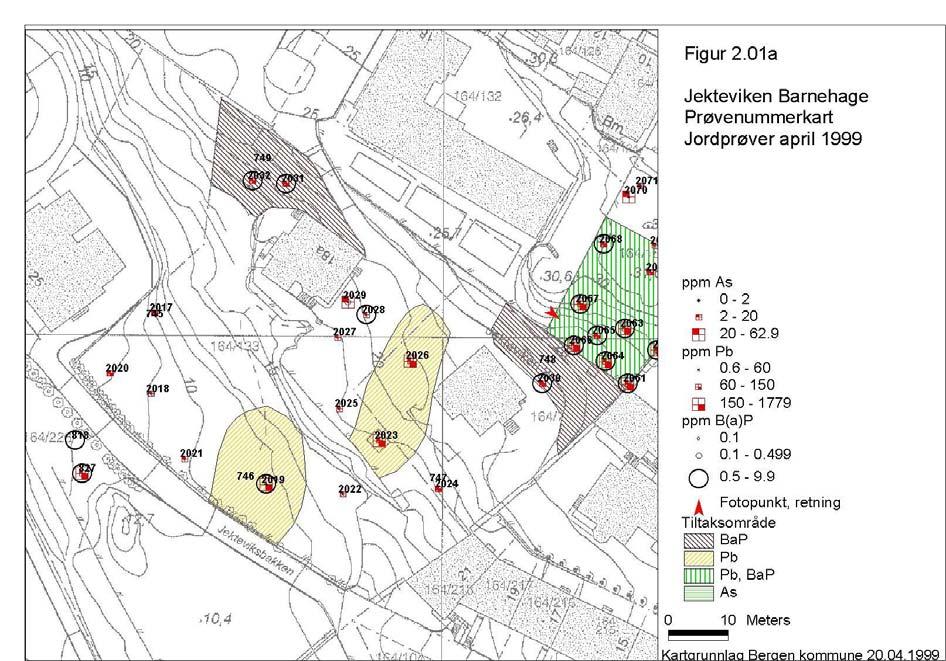 Side 6 (6) Forurensede områder som er skiftet ut. NGU foreslo en rekke tiltak, blant annen fjerning av jordmasser i 20-30 meters dypde.