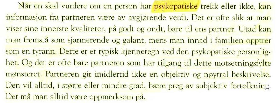 Professor Thuen (2004) beskriver det samme i boken Livet som deltidsforeldre : (s.116): Dr.
