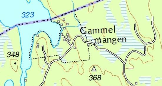 7 Hytteområde ved Åsnesmangen. Gnr/bnr: slått sammen forslagene 2-5 inkl. eksist. fritidsbebyggelse Dagens formål: LNF Foreslått formål: Fritidsbebyggelse Arealstørrelse: Ca.