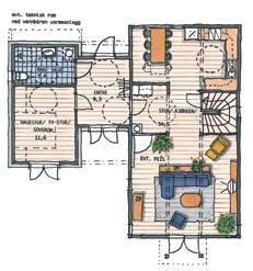 Mesterhus Maud Mesterhus Maud har et utradisjonelt utseende, med fokus på stil og eleganse. Fasaden har rene linjer som gir et moderne uttrykk.