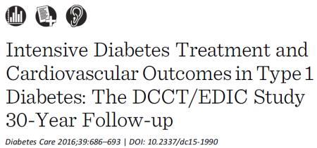 Problemer relatert til intensiv glykemisk kontroll 1.441 med DM I Alder 27 år, diabetes i 6 år 2 % røykere, BMI 23.3 HbA1c 9.1 % Konvensjonell vs.