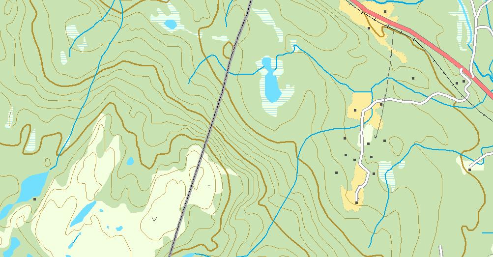 Vinbekkhorn 756 Hogset 459 Veamy 09 3 Vinbekktjern Finnemyr Kleivtjønn Jerpetjønn Øvre 457 410 E134 Nedre Jerpetjønn