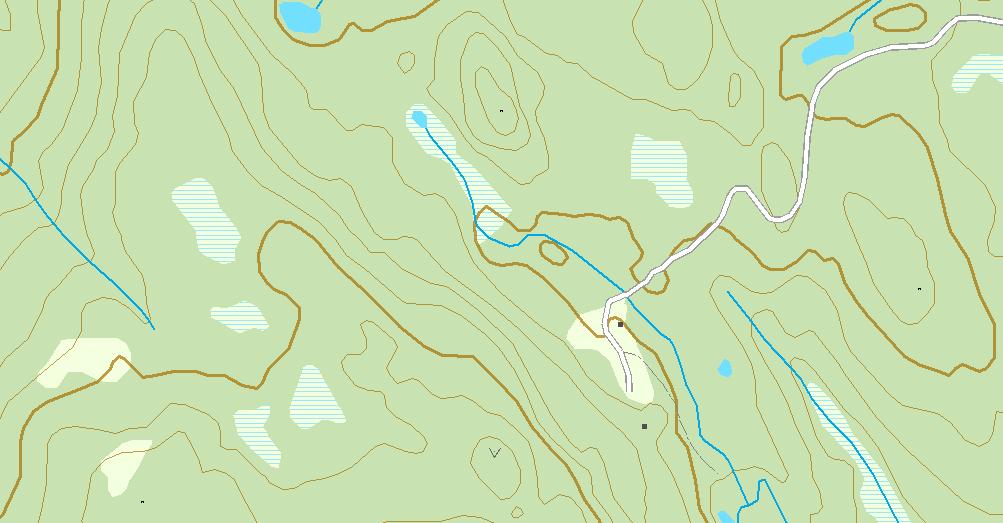 Bjørnstadfjellet 1 2 Bjørnstad 326 Vesterholttjern 370 Bjørnstadknuten Styggetjern 6537000mN Naturfaglige