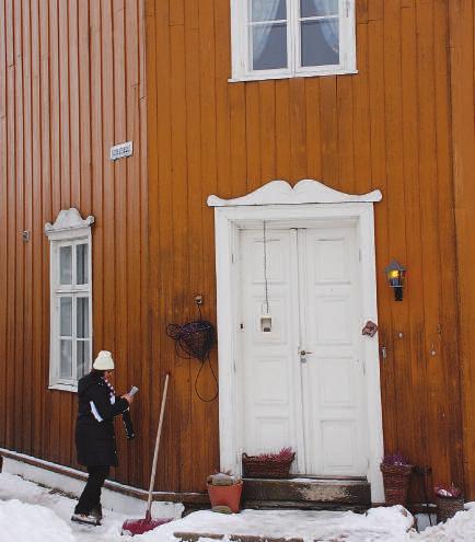 Materialbruk og farge Under empireperioden fra 1800 til 1870 ble også hvitt brukt som panelfarge av noen få som hadde råd, gjerne i kombinasjon med andre farger, som rå umbra, grønn umbra og lys oker.