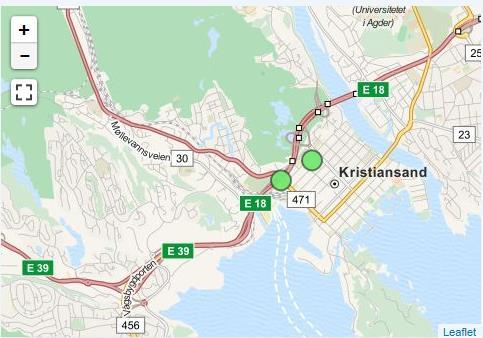 Overvåkning luftkvalitet 3 målestasjoner i Kristiansand Gartnerløkka (transport og vedfyring) Stener