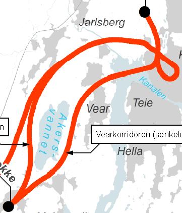 Etter forstudiet er korridorene videreutviklet og bearbeidet, noe som har gitt økt kunnskap om behov for kostnadskrevende konstruksjoner blant annet over Aulielva, ved kryssing av FV300 og over