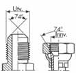 34,2 23,52 x 1,78 20 1 11/16"-12 42,9 40,6 29,87 x 1,78 24 2"-12 50,8 48,5 37,82 x 1,78 GJENGETABELL BSP/JIC BSP R rgjenger 60 kon/jic UNF-gjenge 74 kon BSP R rgjenger 60 kon JIC UNF-gjenge 74 kon