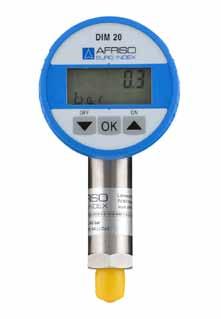 DIGITALMANOMETER DIM 20 75, 1/4" under. 0/400 bar N yaktighet 0,5 % FSO Kompakt, mikroprosessorkontrollert trykkmœler med keramisk mœlecelle.