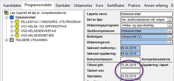 REGISTRERING SAMTALER REALKOMP.VURDERING OPPLÆRING DOKUMENTASJON RYDDING VEDL.