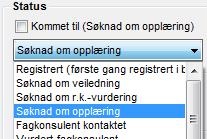 REGISTRERING SAMTALER REALKOMP.VURDERING OPPLÆRING DOKUMENTASJON RYDDING VEDL. Kandidatlister Her får du lister med navn på kandidatene.