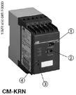 EPR - Elektroniske produkter og reléer Væskenivå og kontaktbeskyttelsesreléer Elnr: Betegnelse: Min. Pakn. Lager: Pris: CM-ENS.x CM-ENS.