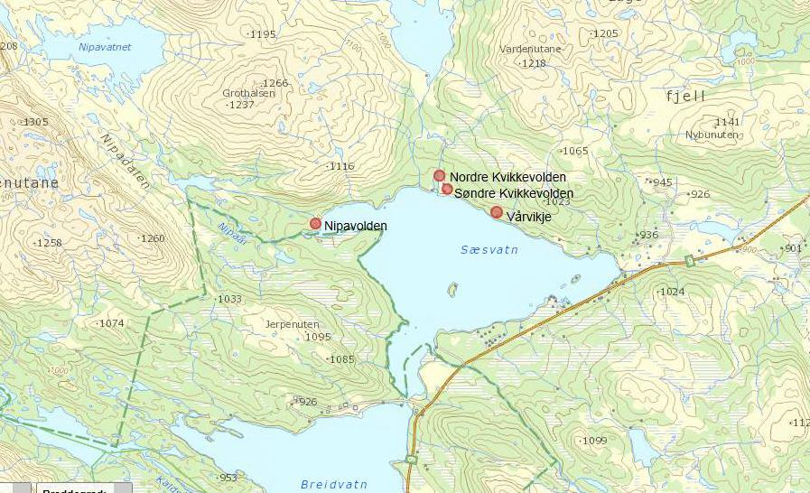 Nipavolden Situasjonen i dag Ei støylsbu på 36 m 2 BTA.