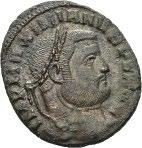 14505 01 200 770 GALERIUS 305-311, Æ follis, Nicomedia,